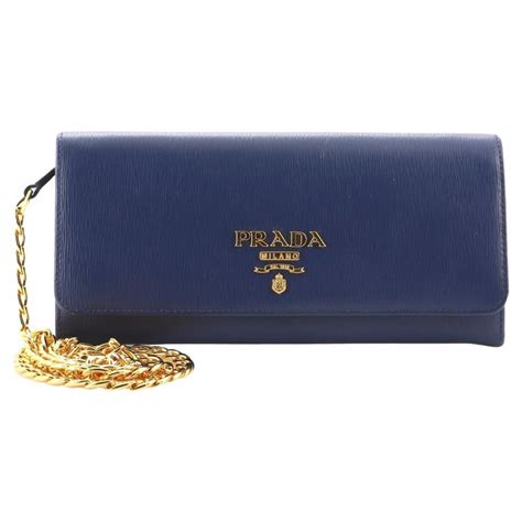 Prada Vitello Move Leather Wallet On Chain on SALE .